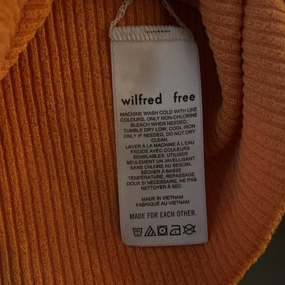 Aritzia Wilfred Free Knit Mock Neck Cropped Top - Picture 5 of 10